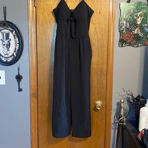 Black ankle high romper